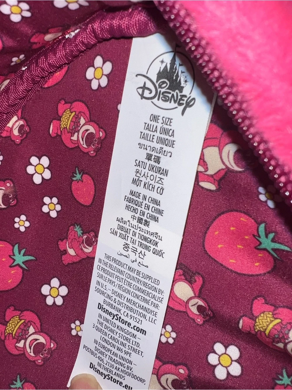 Disney Store Toy Story 3 Lotso Plush Hip Pack Fanny Pack
